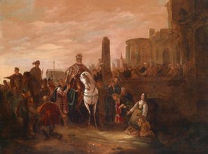 Triomf van Mordechai door Jacob Willemsz de Wet or Wett